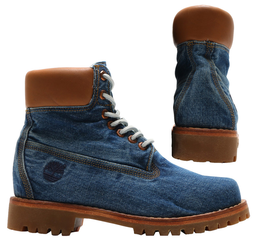 timberland white oak denim boots